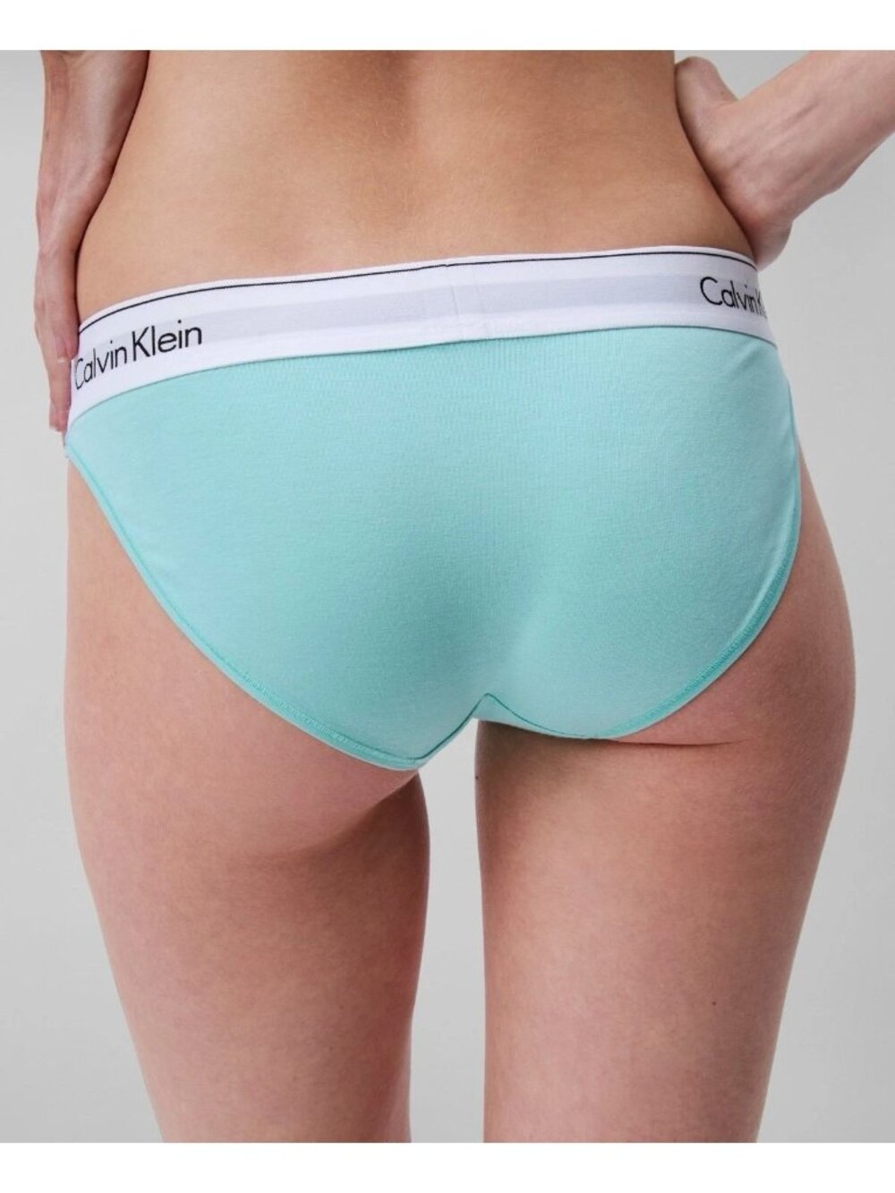 Calvin Klein Women's Medium Modern Cotton Stretch Bikini Panty Beau Blue NEW - Picture 2 of 2